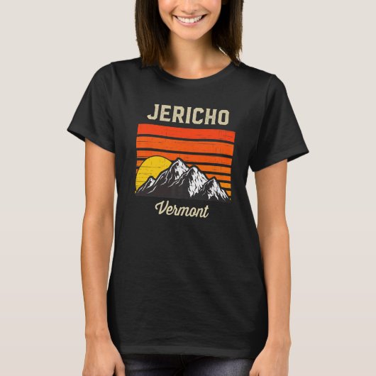 Jericho Vermont Retro  Stad Usa T-shirt (Voorkant)