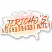 "Jericho's Nabuurschapswacht" ticker Sticker (Voorkant)