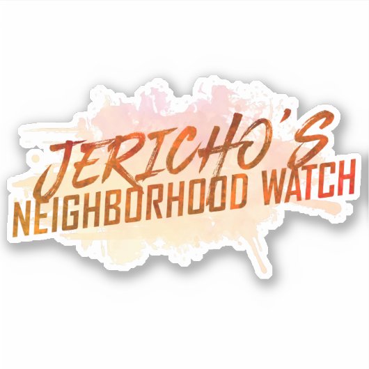 "Jericho's Nabuurschapswacht" ticker Sticker (Voorkant)