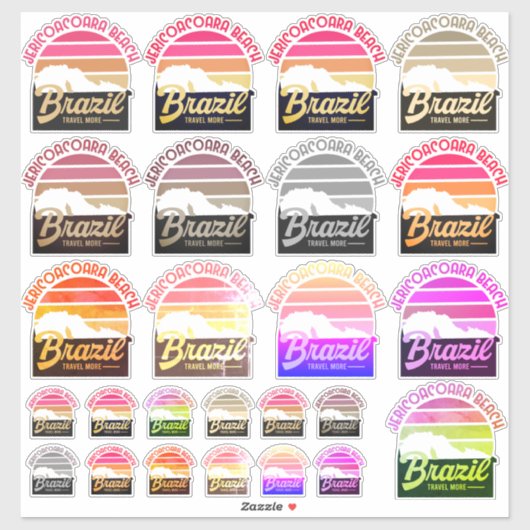 Jericoacoara Beach Brazilië Sticker (Vel)