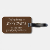 Jerk Chicken Caribbean West Indian Jamaican Food Bagagelabel (Achterkant horizontaal)