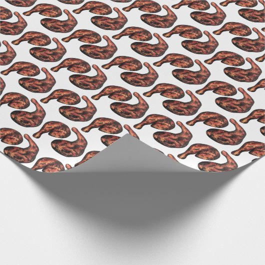 Jerk Chicken Caribbean West Indian Jamaican Food Cadeaupapier (Hoek)