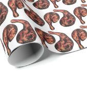 Jerk Chicken Caribbean West Indian Jamaican Food Cadeaupapier (Rol Hoek)