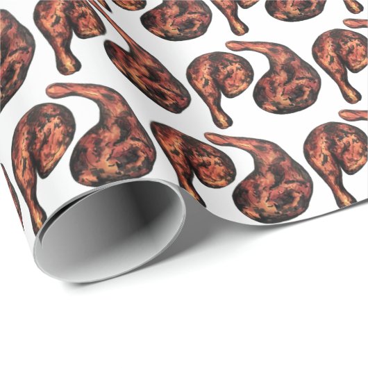 Jerk Chicken Caribbean West Indian Jamaican Food Cadeaupapier (Rol Hoek)