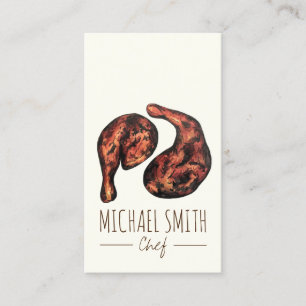 Jerk Chicken Caribbean West Indian Jamaican Food Visitekaartje