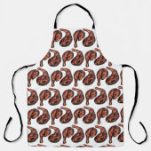 Jerk Chicken Leg Jamaican Caribbean Food Cuisine Schort (Voorkant)