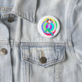 JERK DANCE logo Ronde Button 5,7 Cm (In situ)