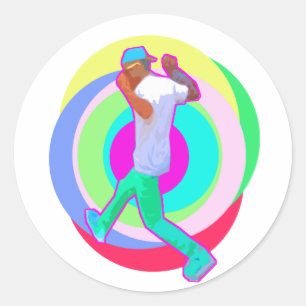 JERK DANCE logo Ronde Sticker