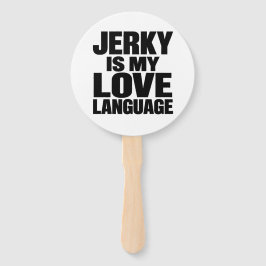 Jerky Is Mijn Liefdestaal Grappige Beef Jerky Handwaaier
