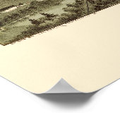 Jermyn, PA Panorama Kaart - 1889 Poster (Hoek)