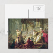 Jeroboam Opoffering Golden Calf, 1752 Briefkaart (Voorkant / Achterkant)