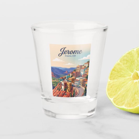 Jerome Arizona Shot Glas (Voorkant)