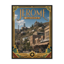 Jerome Arizona Vintage Art Deco Gouden Tijdperk