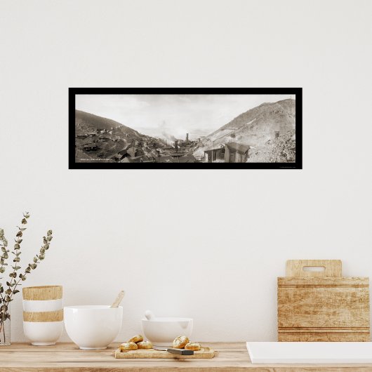 Jerome AZ Mine Smelter Foto 1902 Poster (Keuken)