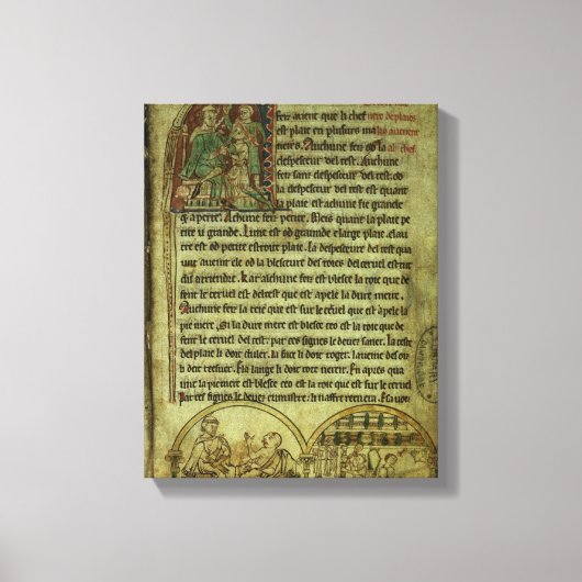 Jerome: Een arts die een patiënt bezoekt Canvas Afdruk (Voorkant)