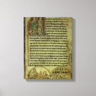 Jerome: Een arts die een patiënt bezoekt Canvas Afdruk