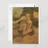 Jerome in de wilde natuur door Leonardo Da Vinci Briefkaart (Voorkant / Achterkant)