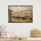 Jerome Park Race 1868 Oude Poster (Keuken)
