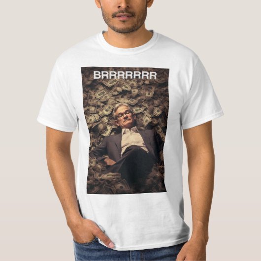 Jerome Powell: Brrrrrr - Kunstwerk op Wall Street T-shirt (Voorkant)