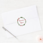 Jèrriais Kerstkrans, Bouan Noué Ronde Sticker (Envelop)