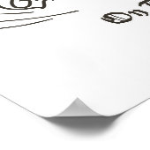 Jerry Big Cheese op de maan 1 Poster (Hoek)