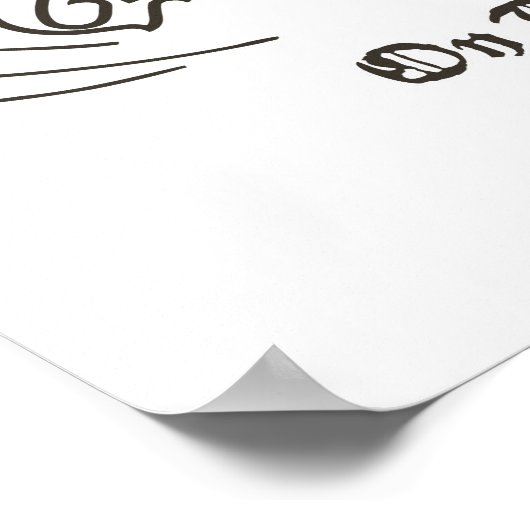 Jerry Big Cheese op de maan 1 Poster (Hoek)