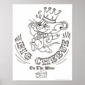 Jerry Big Cheese op de maan 1 Poster (Voorkant)