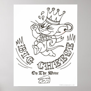 Jerry Big Cheese op de maan 1 Poster