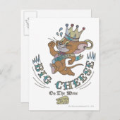 Jerry Big Cheese op de maan 2 Briefkaart (Voorkant / Achterkant)