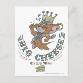 Jerry Big Cheese op de maan 2 Briefkaart (Voorkant)