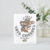 Jerry Big Cheese op de maan 2 Briefkaart (Staand voorkant)