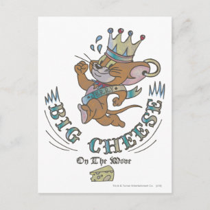 Jerry Big Cheese op de maan 2 Briefkaart