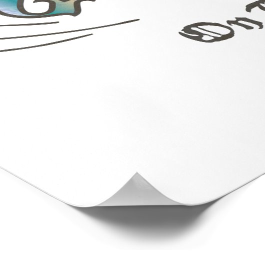 Jerry Big Cheese op de maan 2 Poster (Hoek)