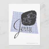 Jerry Black en Blue Script Briefkaart (Voorkant)