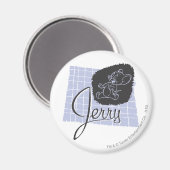 Jerry Black en Blue Script Magneet (Voorkant / Achterkant)