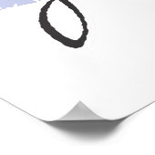 Jerry Black en Blue Script Poster (Hoek)