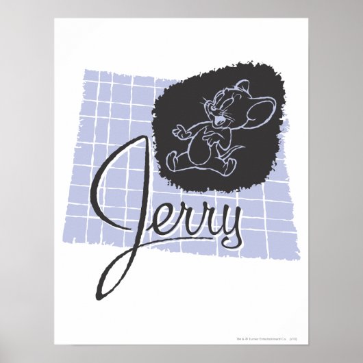 Jerry Black en Blue Script Poster (Voorkant)