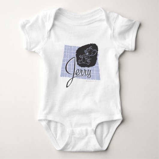 Jerry Black en Blue Script Romper (Voorkant)
