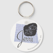 Jerry Black en Blue Script Sleutelhanger (Voorkant)