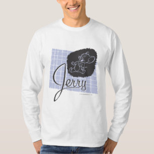 Jerry Black en Blue Script T-shirt