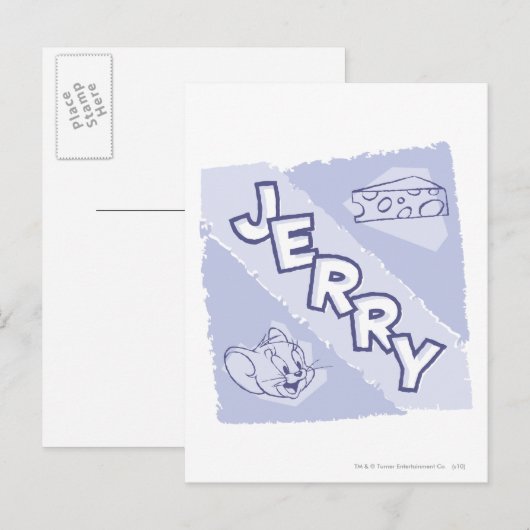 Jerry Blue Cheese Logo Briefkaart (Voorkant / Achterkant)