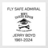 Jerry Boyd Memorial Raamsticker (Vel)