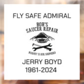 Jerry Boyd Window Cling Raamsticker (Vel 2)