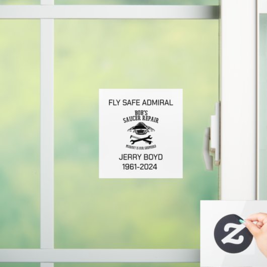 Jerry Boyd Window Cling Raamsticker (Huis)