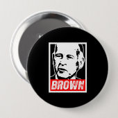 JERRY BROWN 2010 RONDE BUTTON 4,0 CM (Voorkant /achterkant)