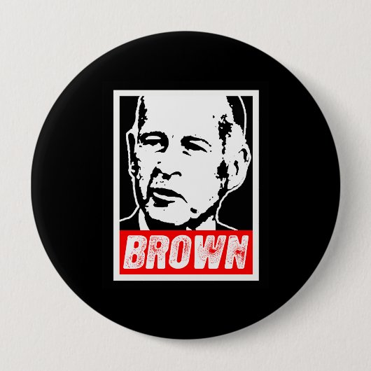 JERRY BROWN 2010 RONDE BUTTON 4,0 CM (Voorkant)
