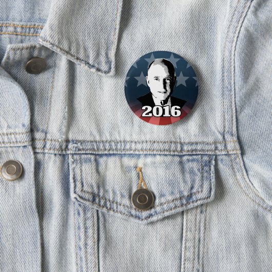 JERRY BROWN 2016 Candidate Ronde Button 5,7 Cm (In situ)