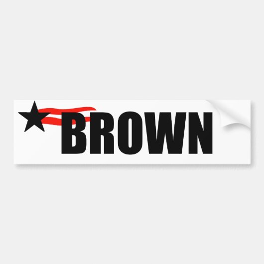 JERRY BROWN BUMPERSTICKER (Voorkant)