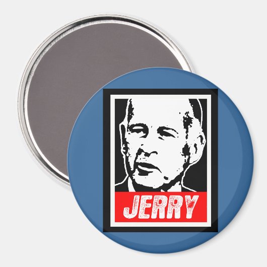 JERRY BROWN MAGNEET (Voorkant / Achterkant)