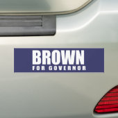 JERRY BROWN-verkiezingsgear Bumpersticker (Op auto)